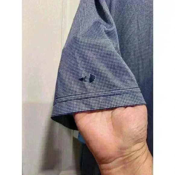 Grand Slam Performance‎ Men's XXL Blue Striped Short Sleeve Polo Shirt EUC - Picture 5 of 6